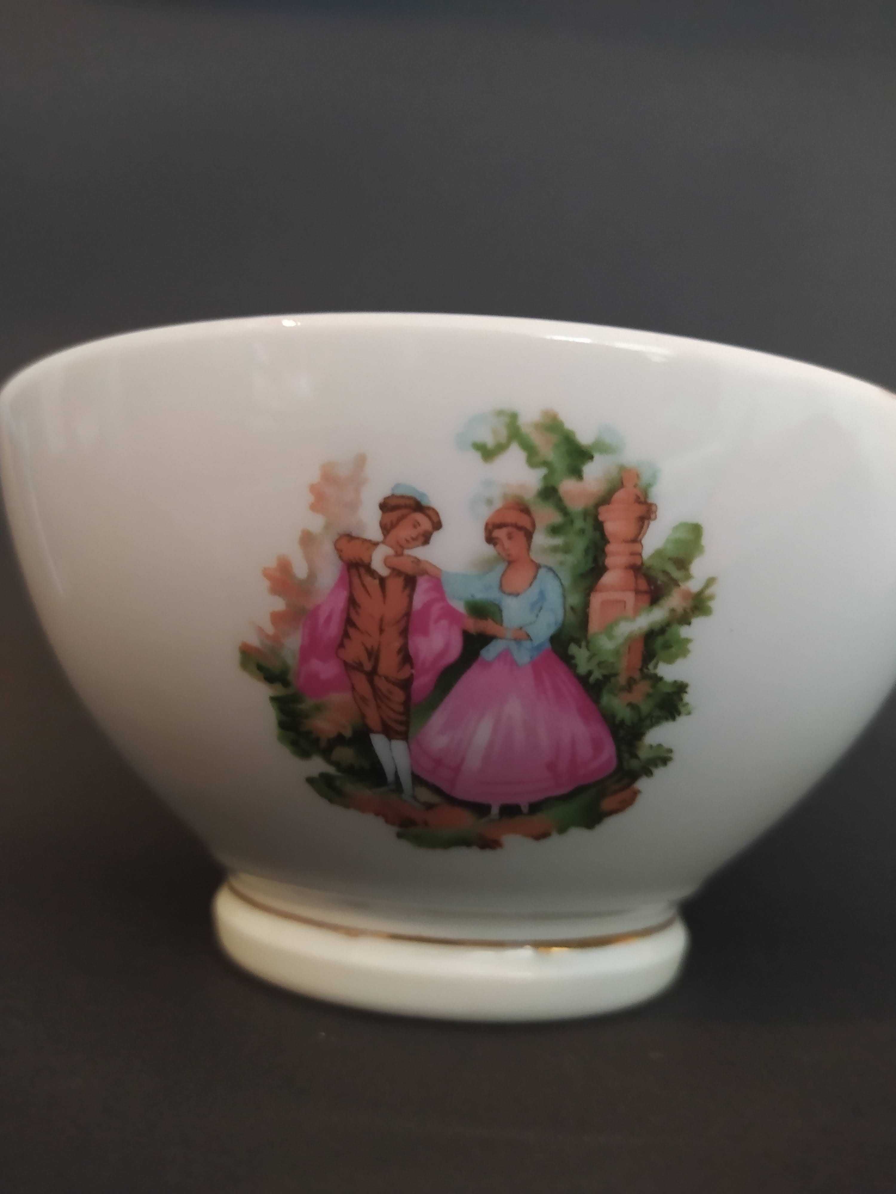 Miseczka Made in China porcelana obrazki barok