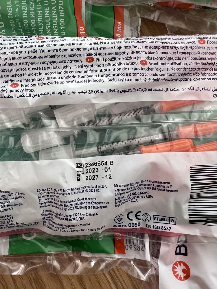 Strzykawki insulinowe 1/2 U micro fine plus demi