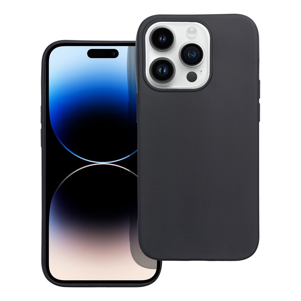 Etui Case Plecki Matt Do Iphone 14 Pro Czarny + Szkło 9H