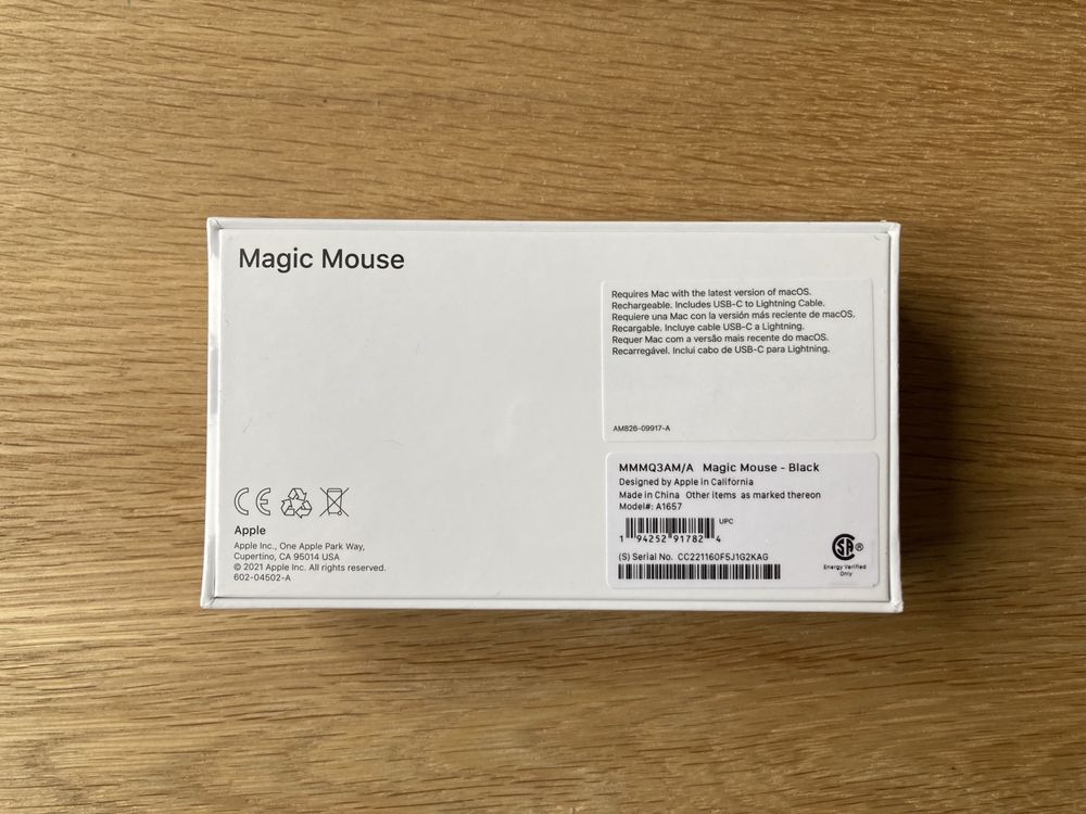 Миша мишка Apple Magic Mouse 2022 - Black Multi-Touch Surface (MMMQ3)