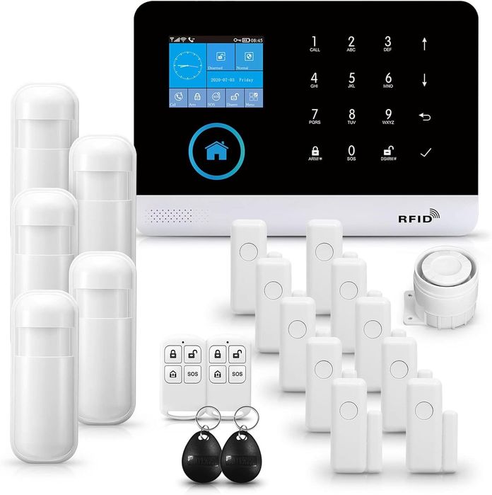 Nowy system alarmowy do domu mieszkania na działkę wifi gsm tuya PG103