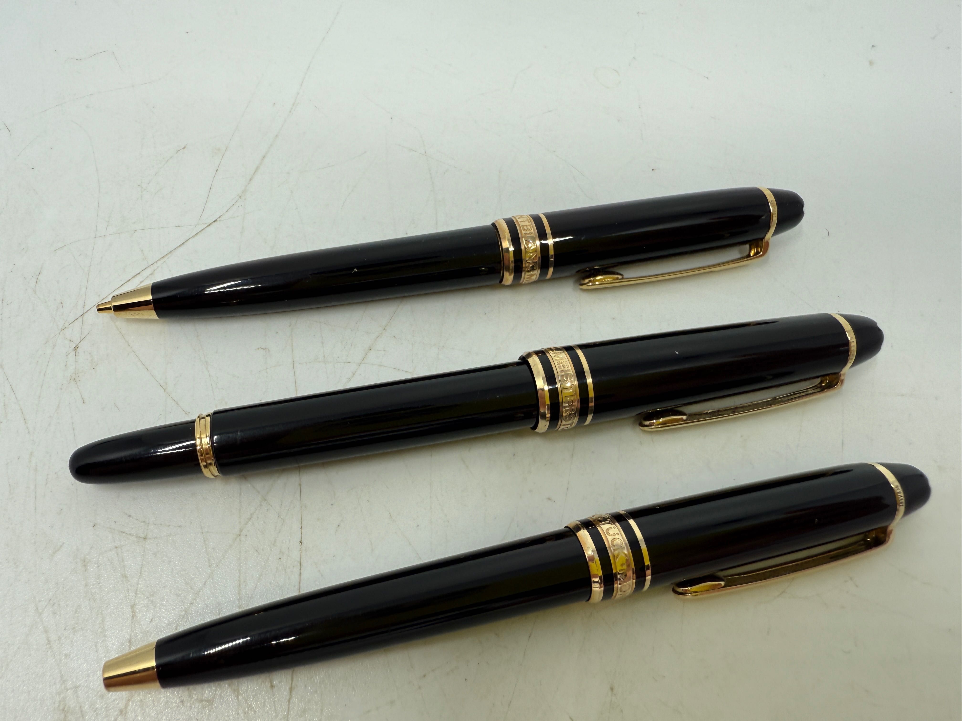 Pióro,długopis,olowek,etui Mont Blanc