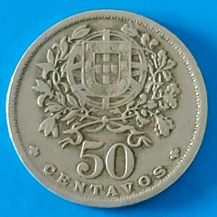 50 Centavos de 1944, Republica Portuguesa