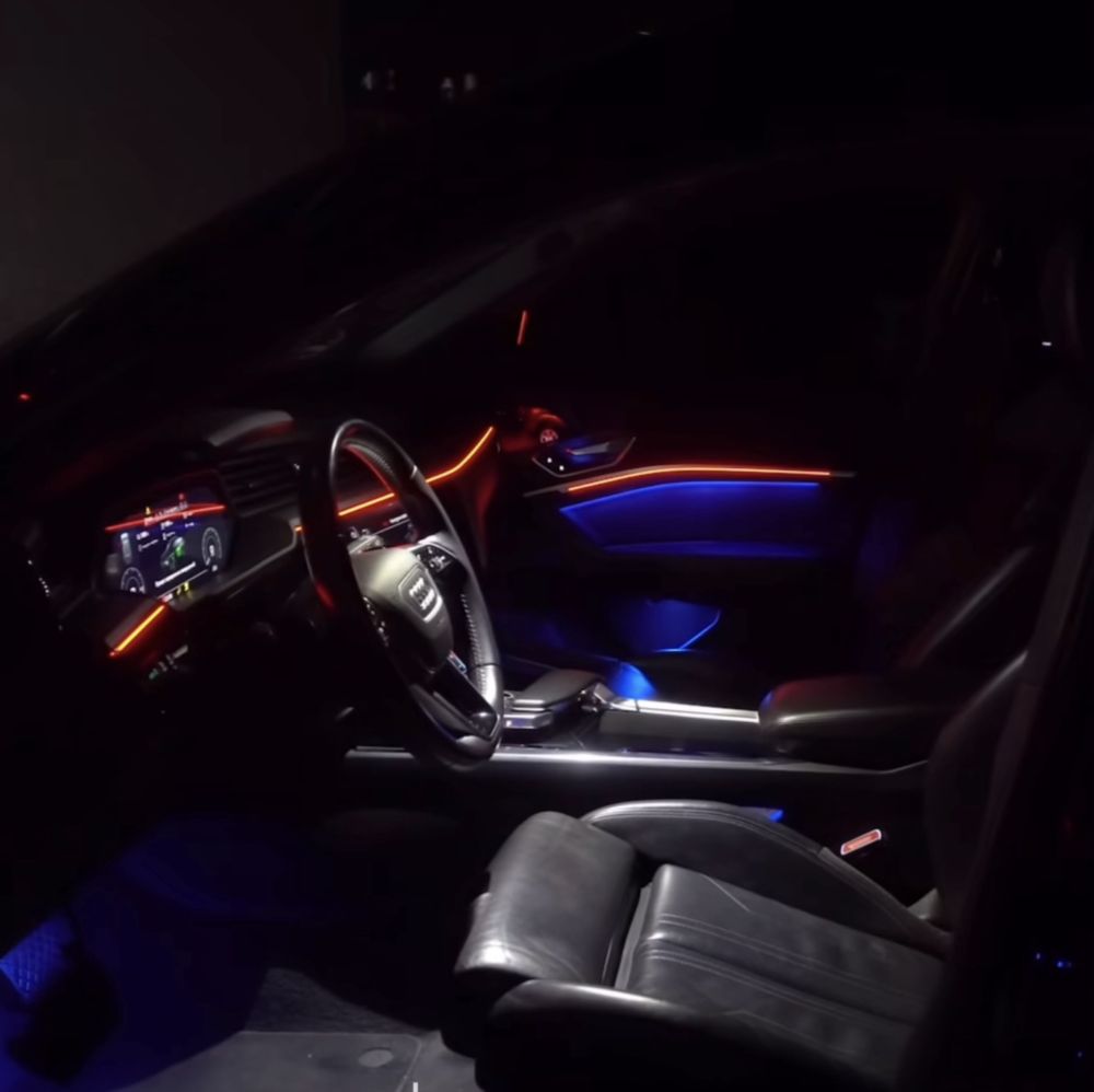 Премиальная подсветка салона RGB 18в1 двухзонная!!! (led, контурная)