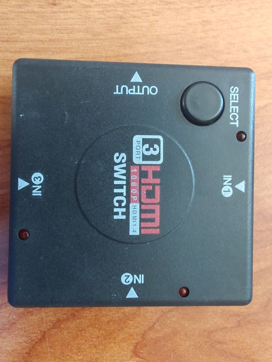 HDMI splitter (3 entradas e 1 saída)