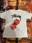 Koszulki Stussy Białe / 3 szt , Różne nadruki