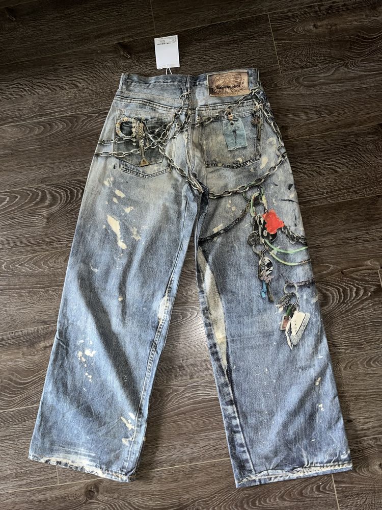 Джинсы acne studios акне студио широкие baggy opium vamp опиум