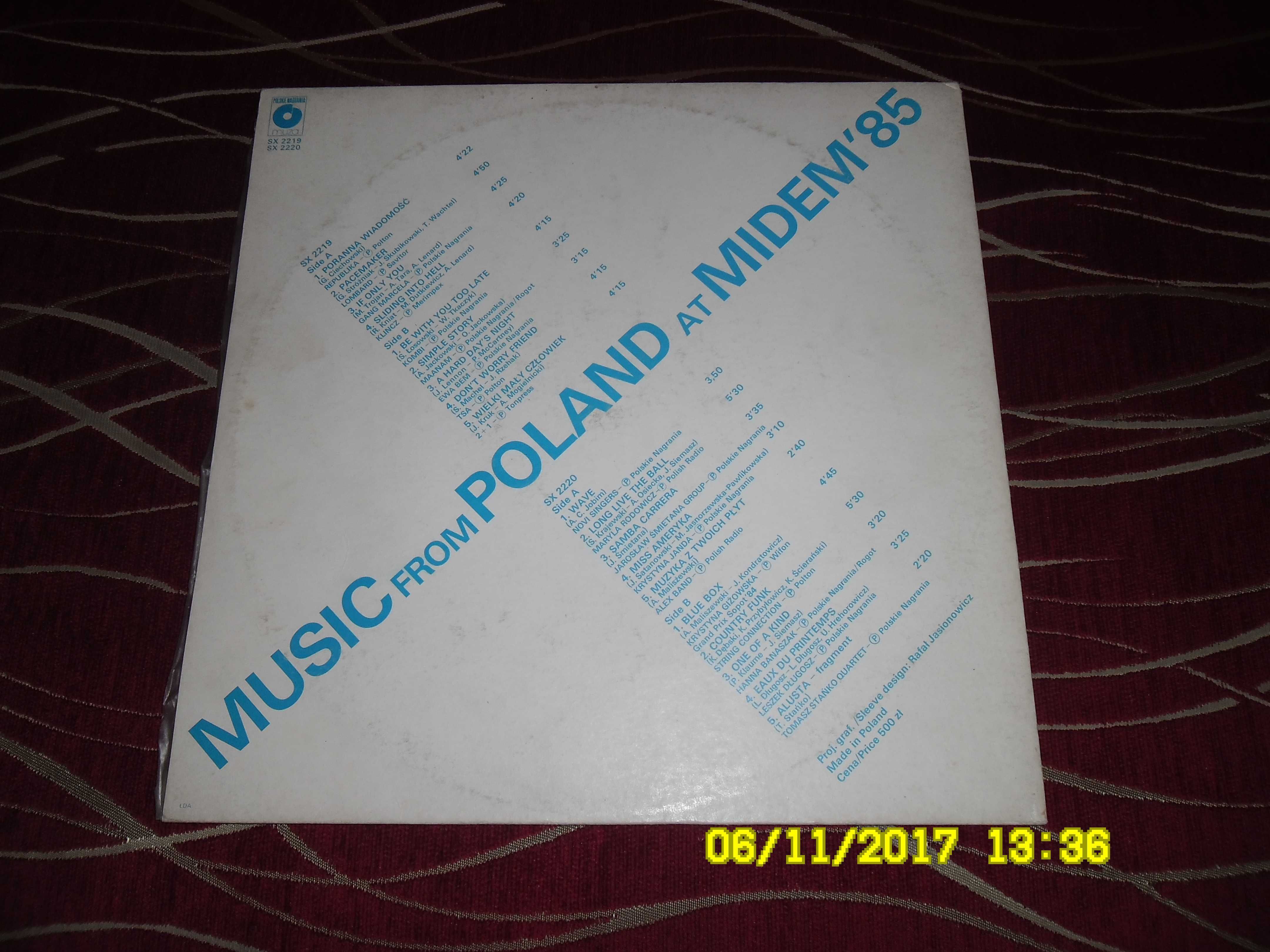 Płyta LP - Midem '85 - Tomasz Stańko Quartet, TSA (2LP).M1