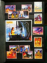Duża kolekcja znaczków Disney Potahontas