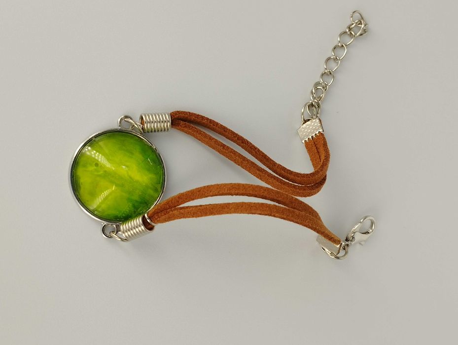 Bransoletka pojedyncza – rzemień – średnica oczka 20 mm