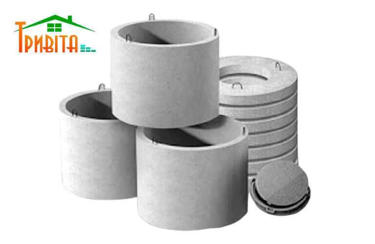 ЗБВ бетонні кільця для колодязя, септика, вигрібної ями КС10-9, 10-6