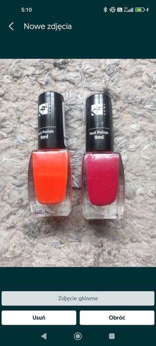 Lakiery do paznokci 2szt