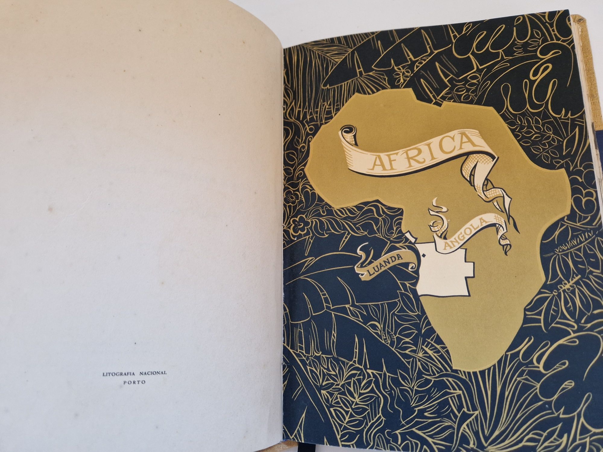 Livro Antigo Luanda - Dedicatória 1954 - Livro com Ilustrações