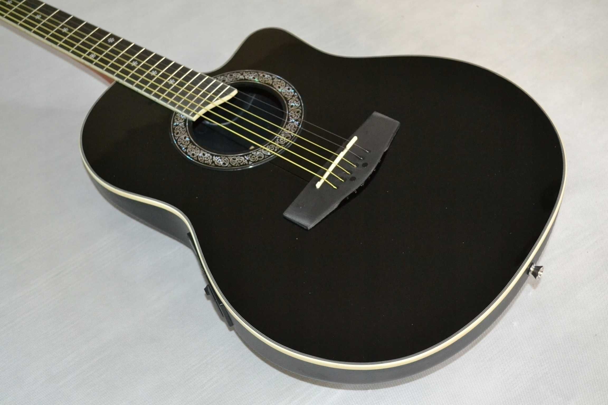 Harley Benton HBO-600 BK nowa gitara elektroakustyczna - wyregulowana!
