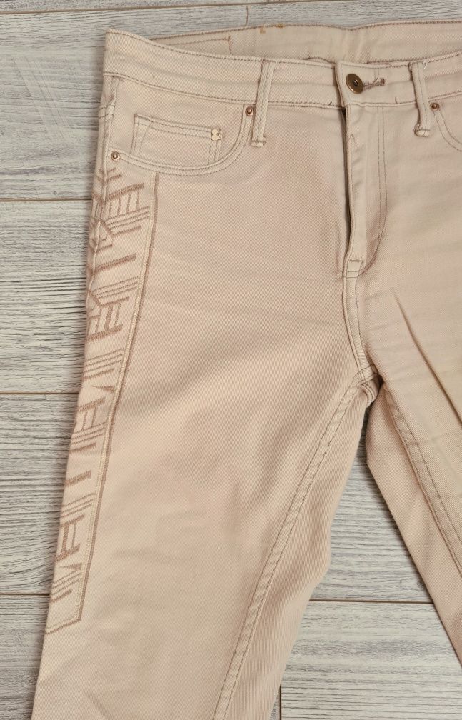 Spodnie z haftem H&M  & Denim 36/38