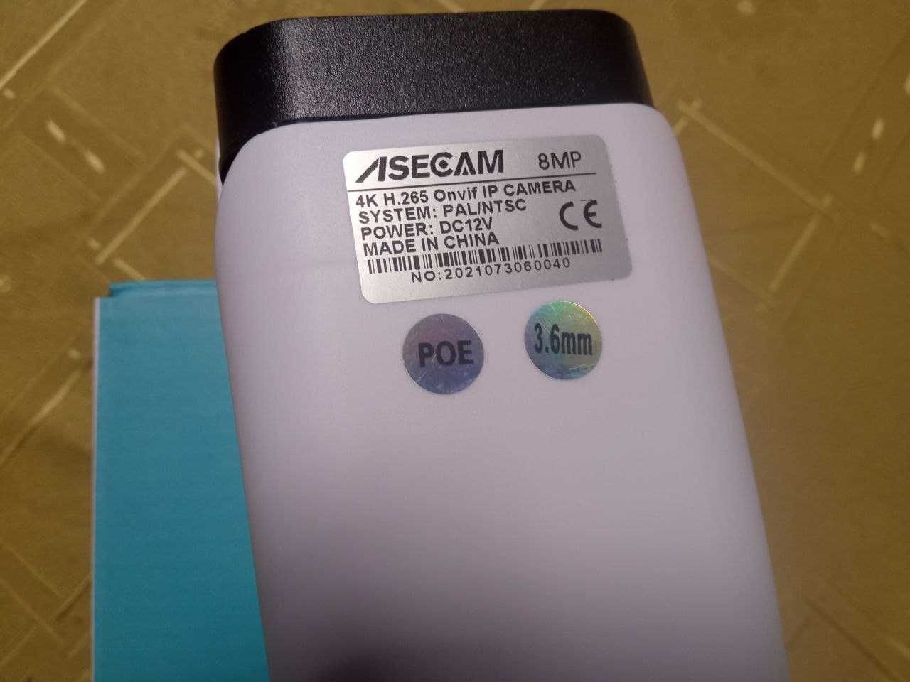 Камера відеонагляду Asecam 8 MP, 4К, H.265, ONVIF