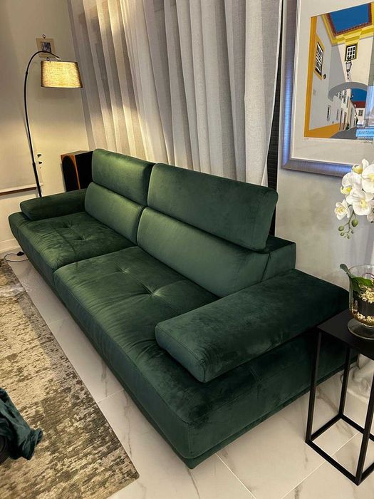 Sofá novo em veludo
