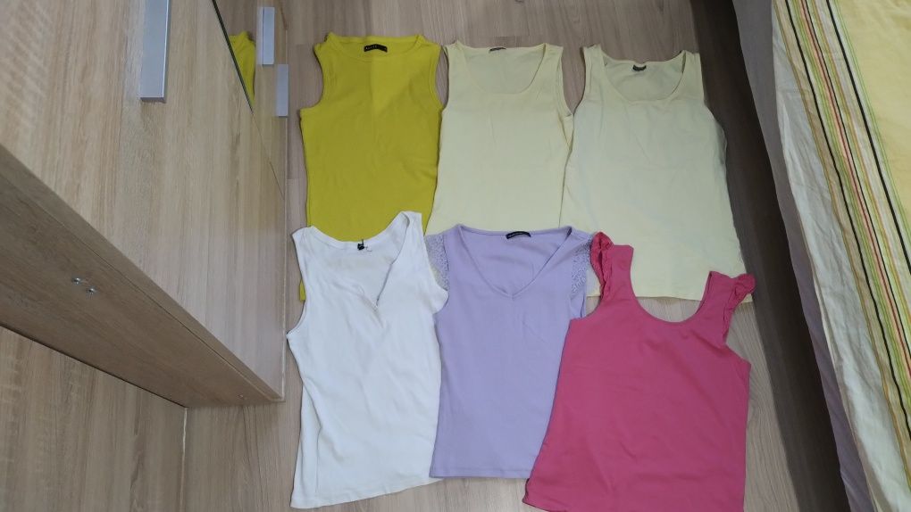 Zestaw kolorowych koszulek Basic, bejsik w rozmiarze M