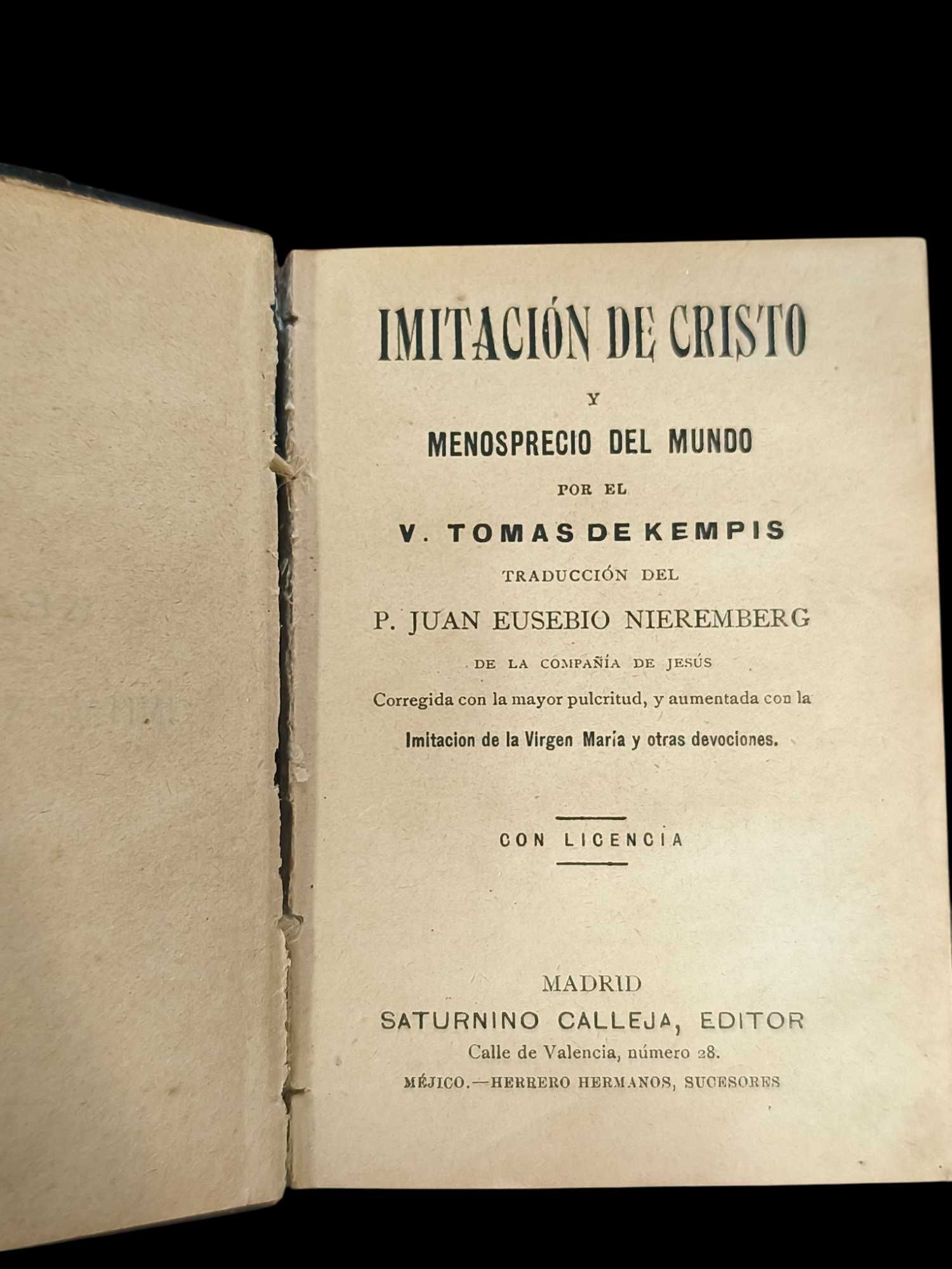 "Imitación de Cristo y Menosprecio del Mundo" - ES - do Século XIX
