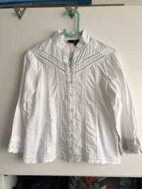 Biala bluzka bluzeczka 140 jasper konran 9-10 stroj galowy