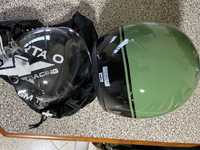 capacete vintage bullit verde
