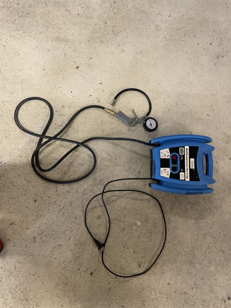 Kompresor przenosny Gude 1100W bezolejowy z defektem