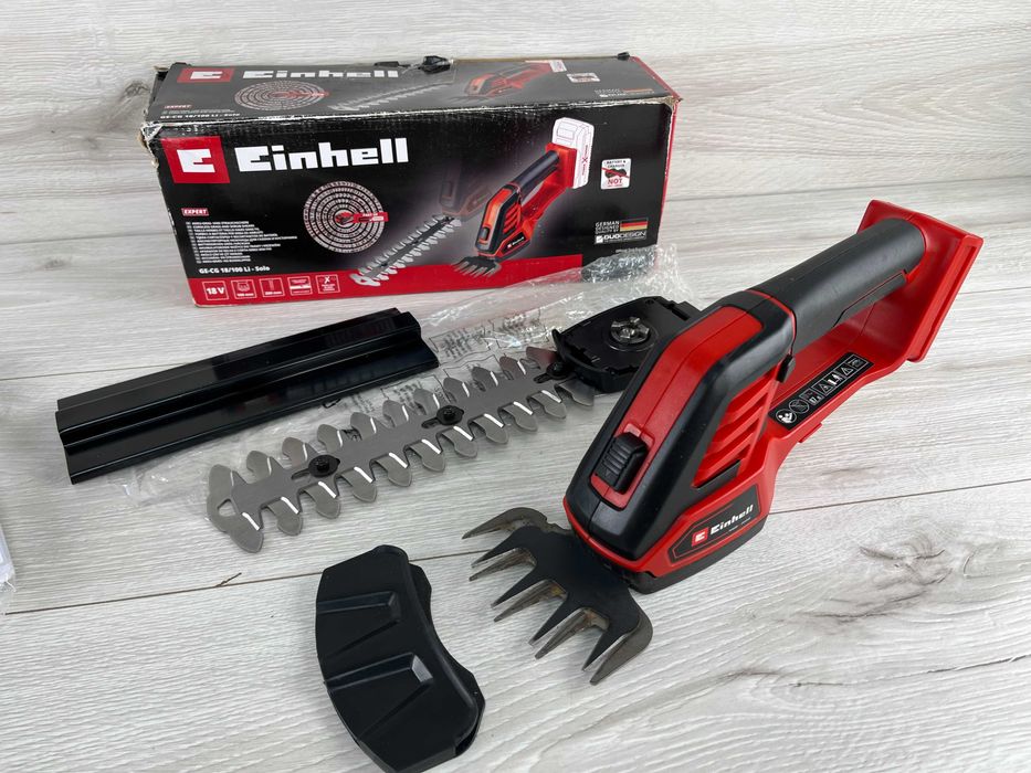 Кущоріз із двома насадками на аку. Einhell X Change без аку і зарядки