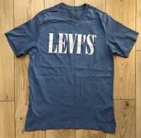 Niebieski T-shirt Levis S