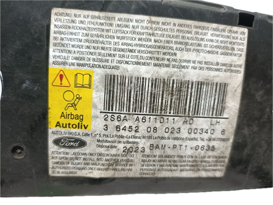 Airbag banco esquerdo FORD Fiesta V (JH_, JD_)