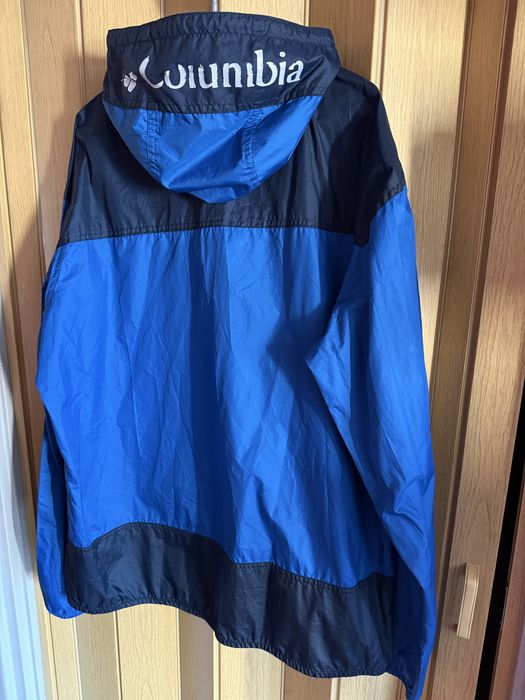 Lekka, ganatowa, niebieska kurtka przejsciowa, wiatrówka Columbia - L