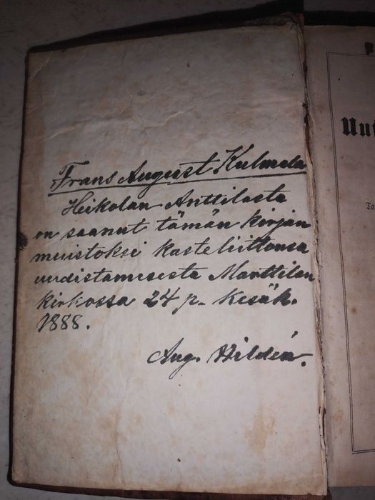 Новий Заповіт 1862 року Фінською мовою
