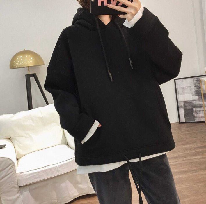 Тепле базове худі на флісі + Подарунок*