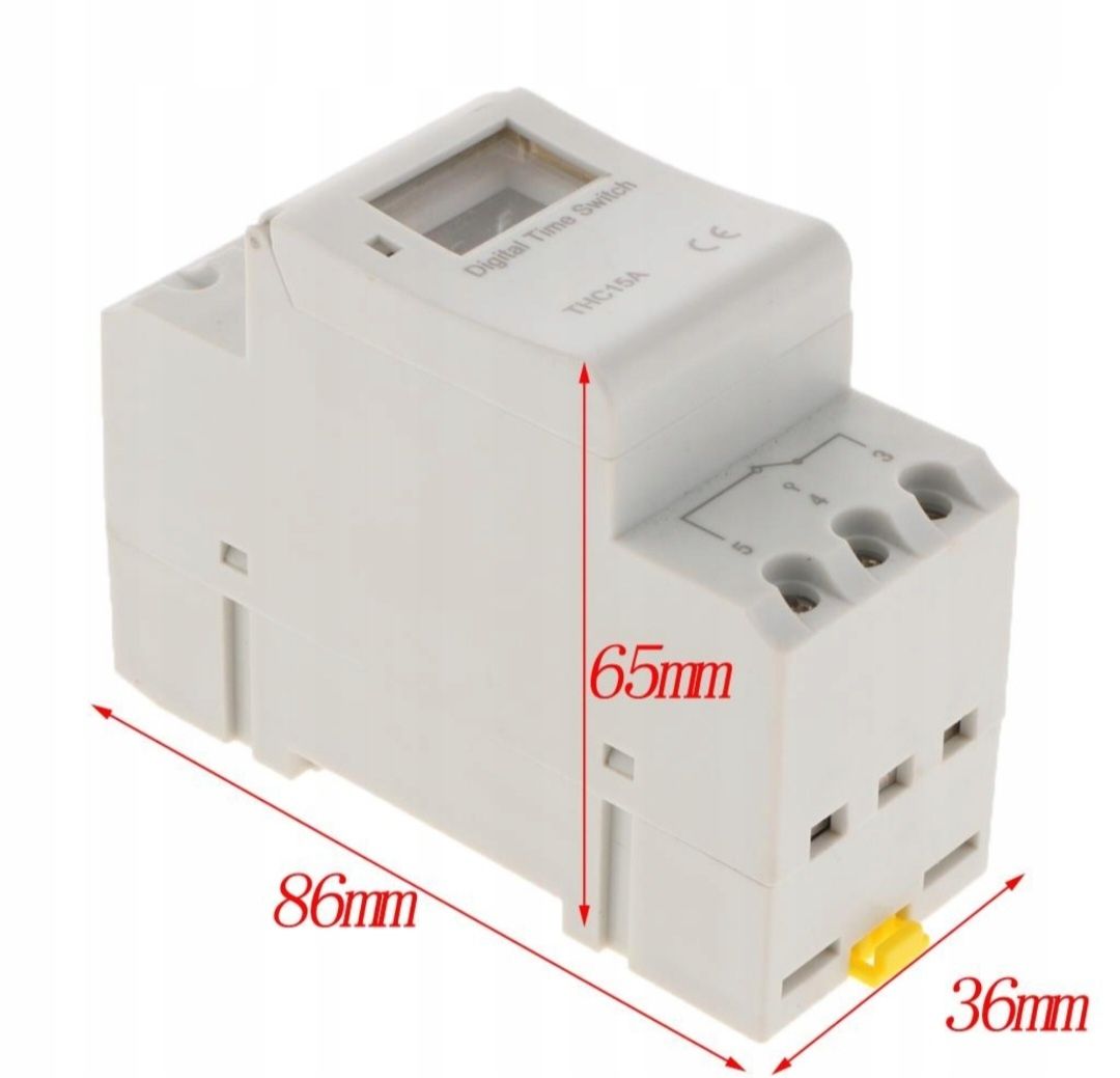 Cyfrowy programator LCD Timer 220V 16A przekaźnik czasowy