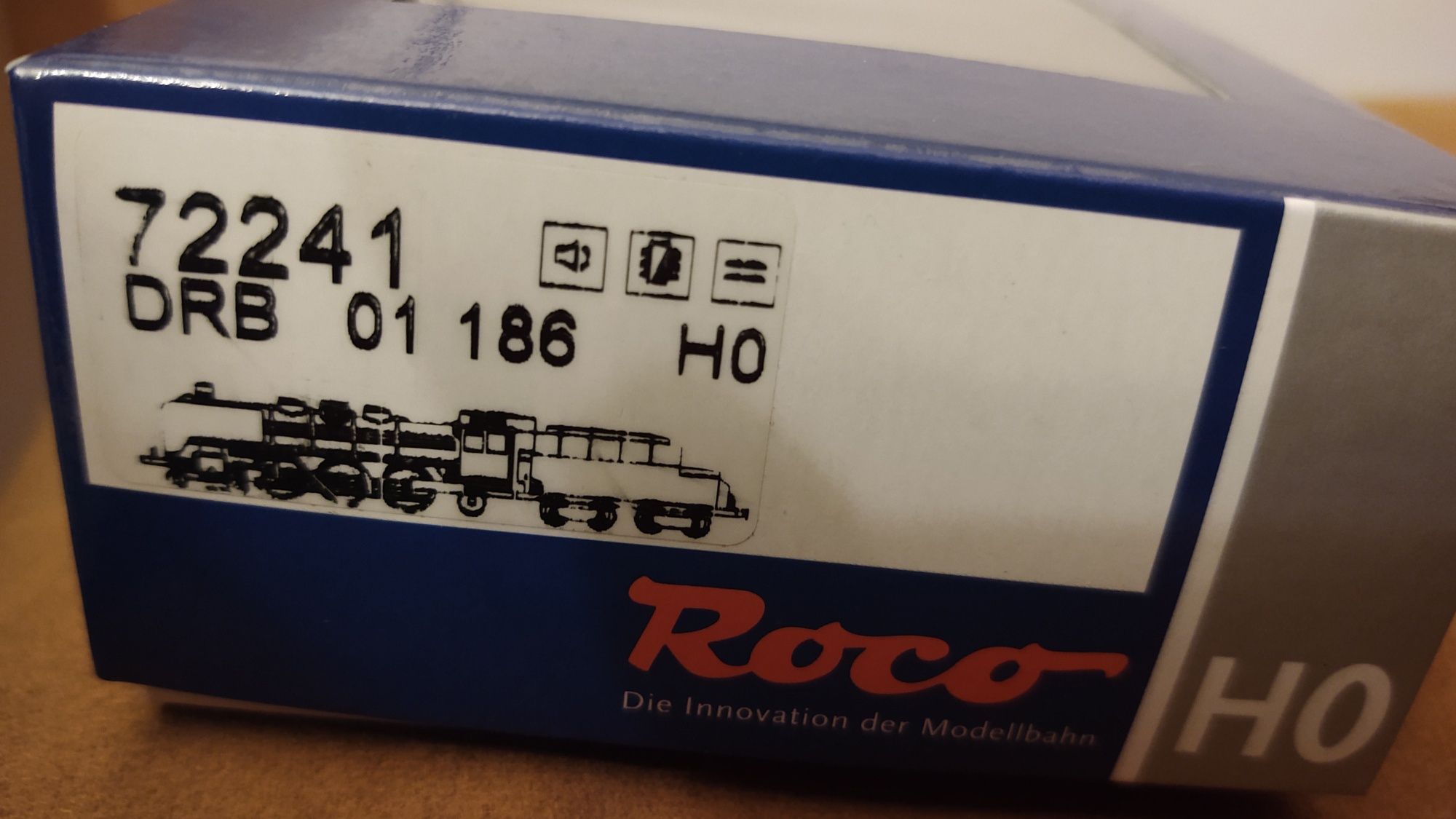 Lokomotywa parowóz Roco BR 01 186 DRB DCC SOUND . Roco 72241. H0