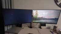 2 Monitores AOC 24' com suporte duplo