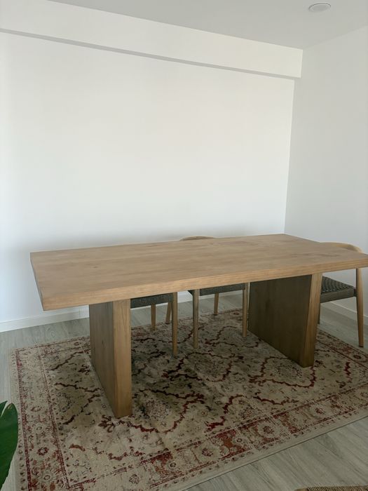 Mesa jantar madeira 8pax (ler descricao)