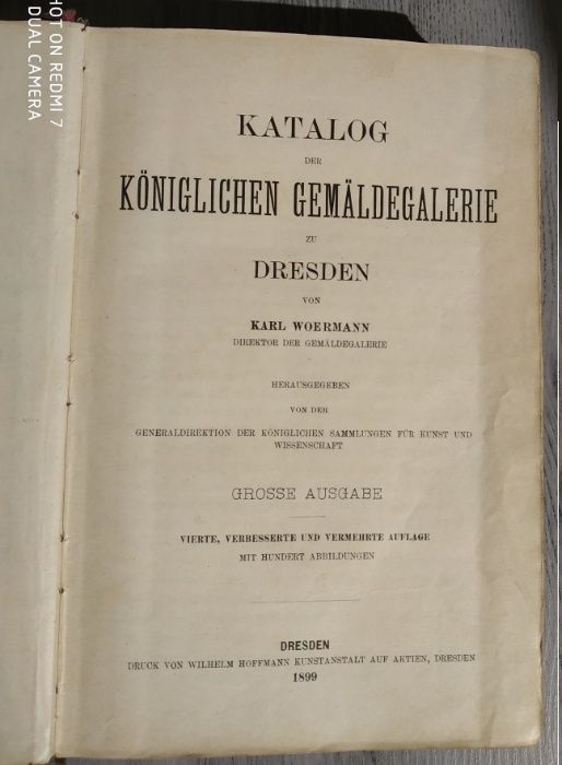 Katalog galerii malarstwa w Dreźnie. 1899