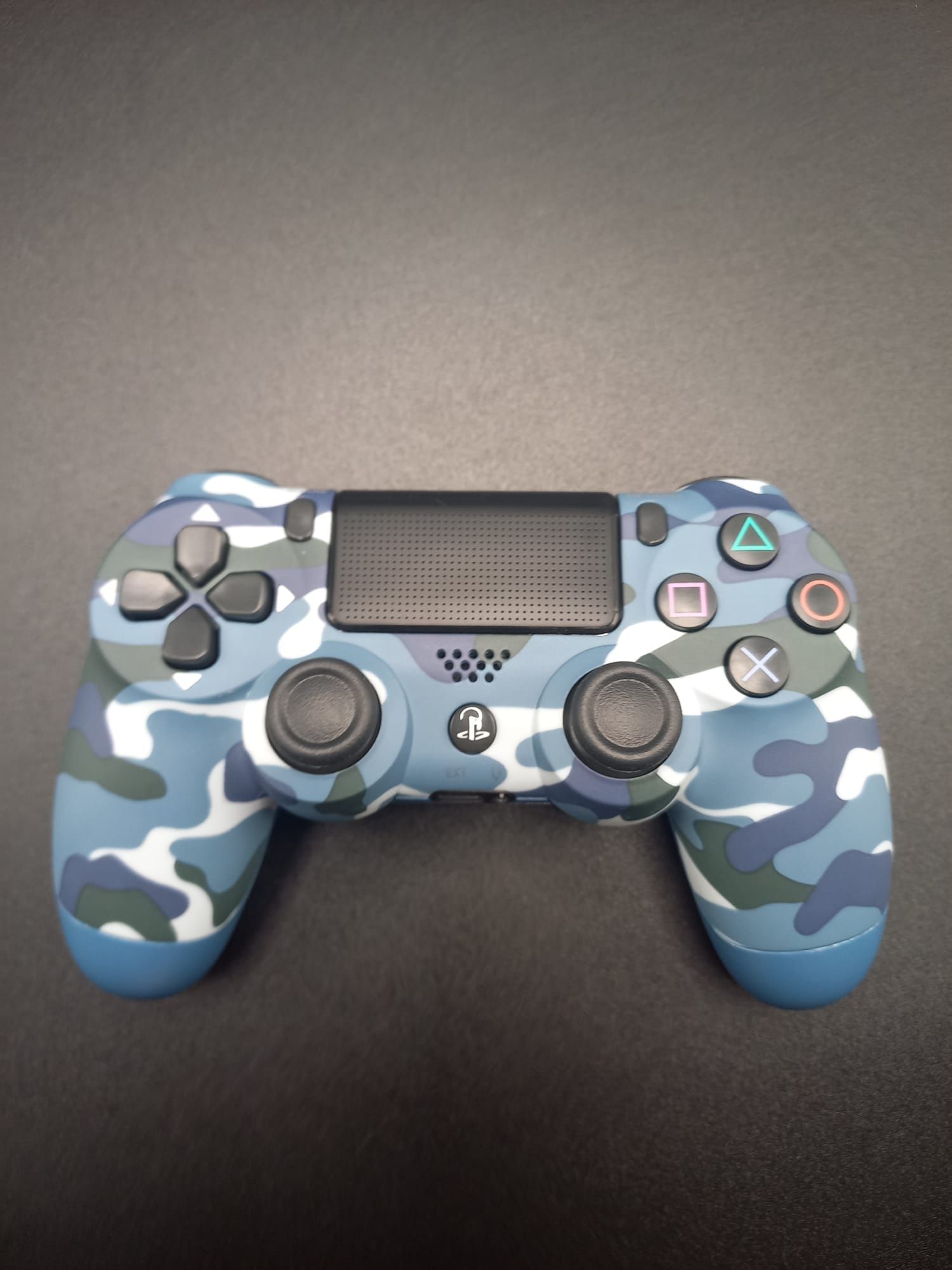 Comando Original PS4 Dualshook Azul Camuflado