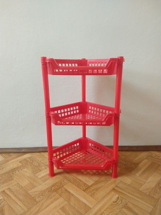 Regał narożny lazienkowy