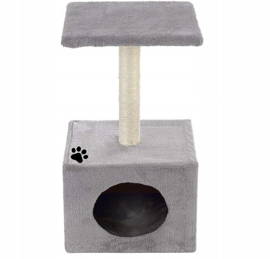 DRAPAK dla Kotka Kota kotów legowisko budka słupek domek sizalowy 61cm