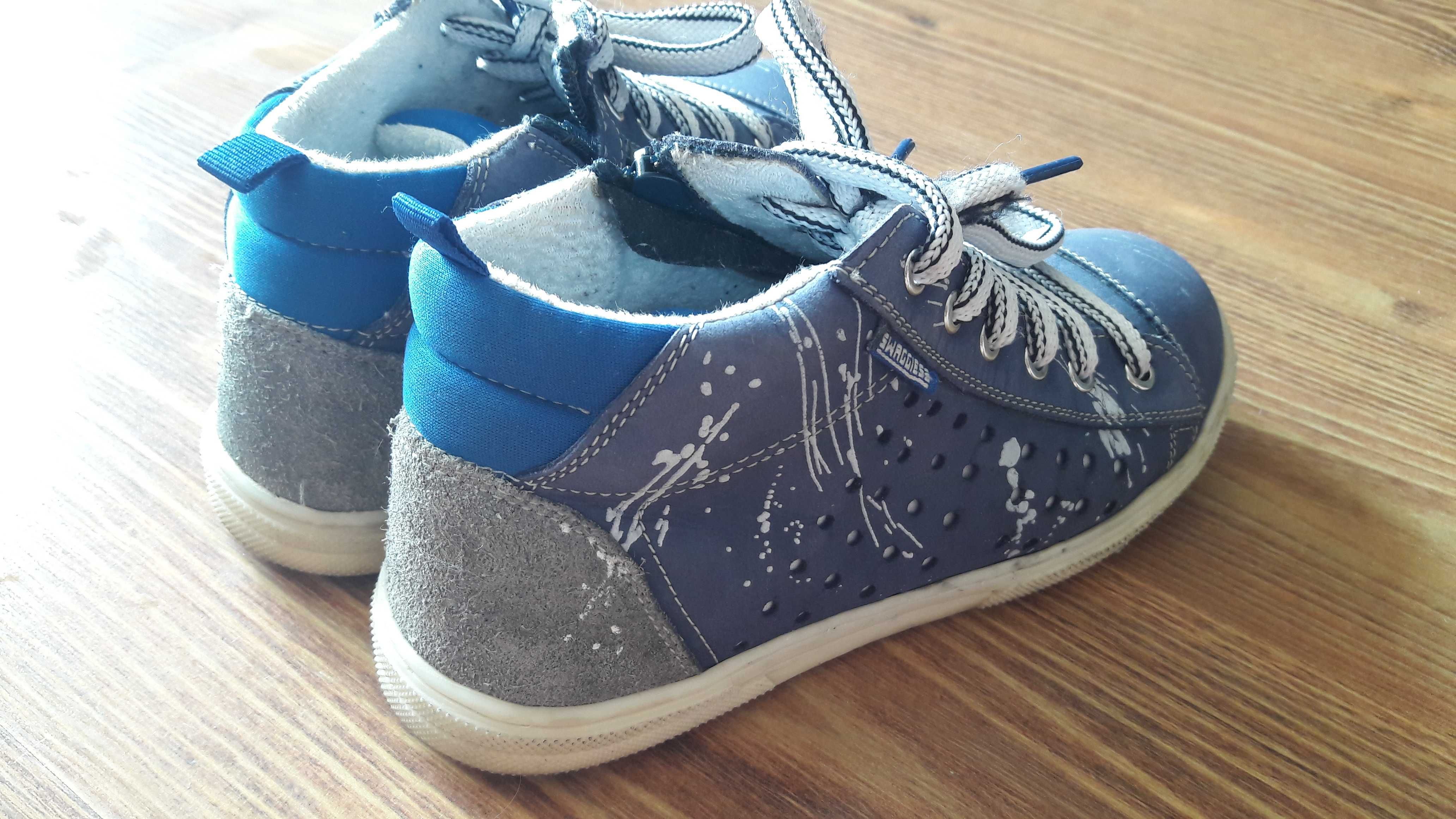 Buty swaggiess skórzane 35 granatowe