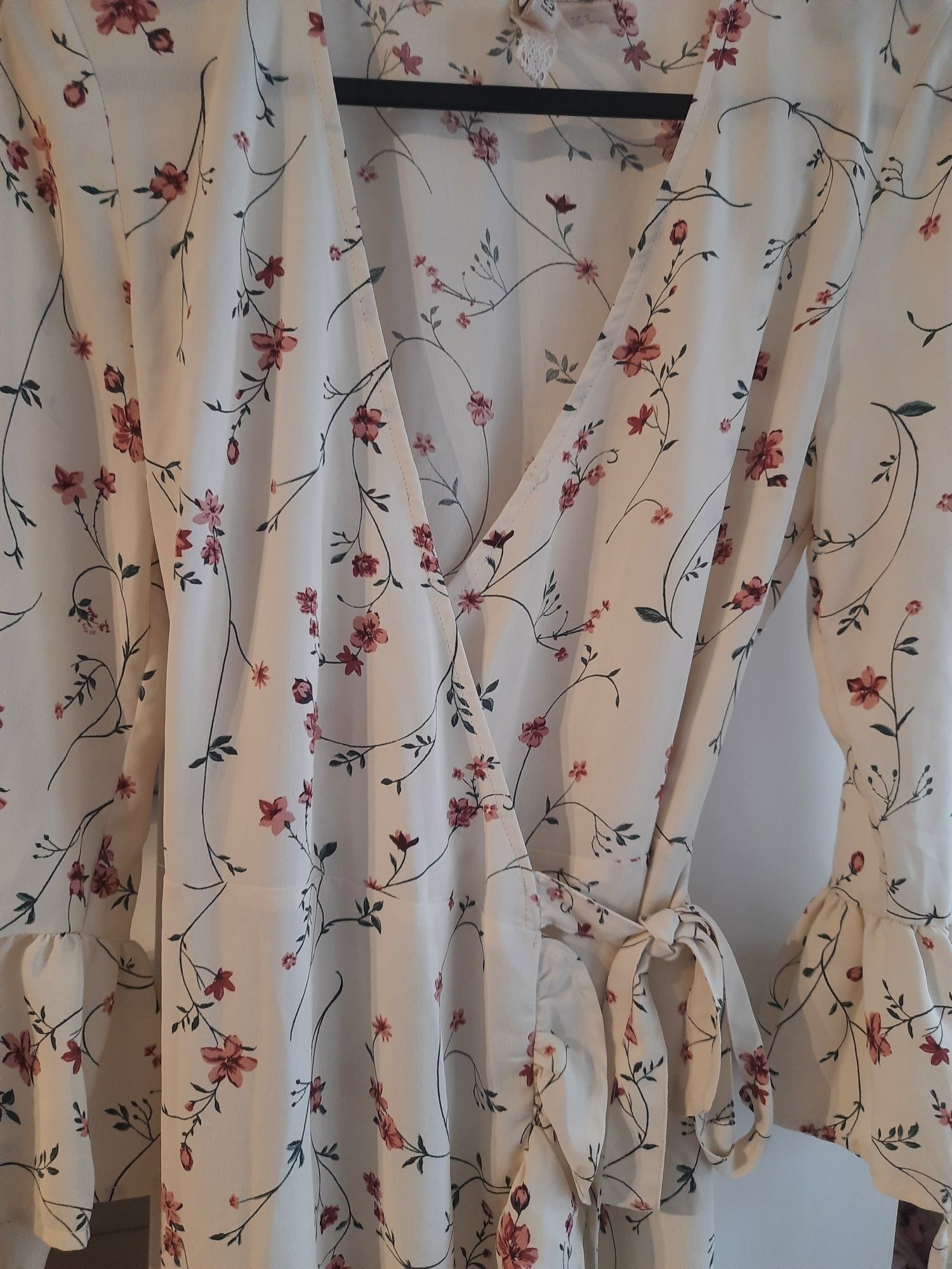 Sukienka h&m xs kwiaty kopertowa