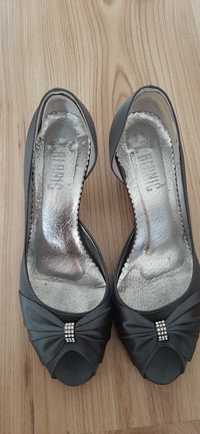 Buty eleganckie szare r. 38