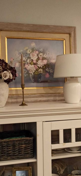 Stary obraz olejny na płótnie – sygnowany