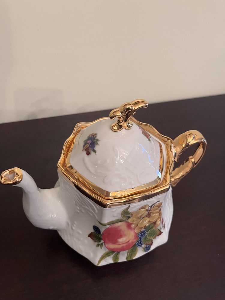 Bule de chá com prato - decoporce