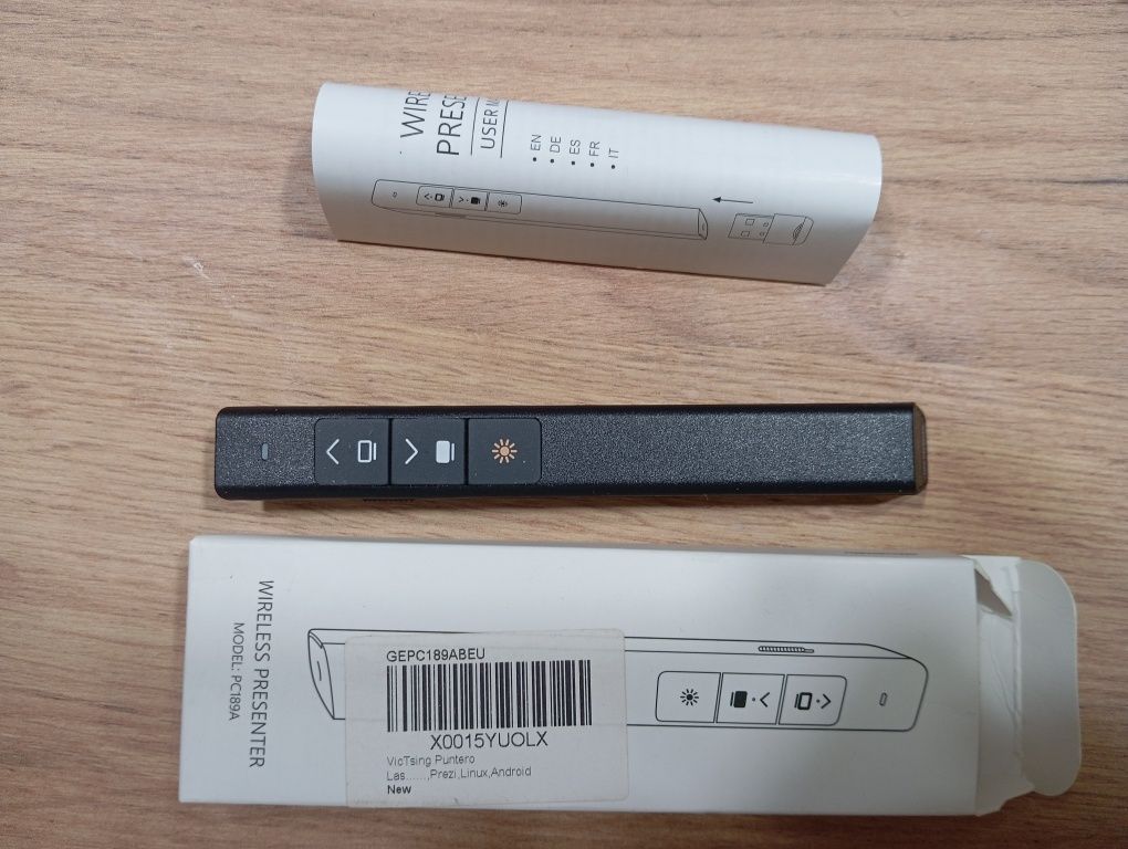 Лазерна указка Презентер VicTsing PC189 Wireless Presenter Black
