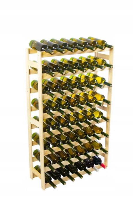 Regał na Wino, Półka do leżakowania wina, Stojak na Wino 56 butelek