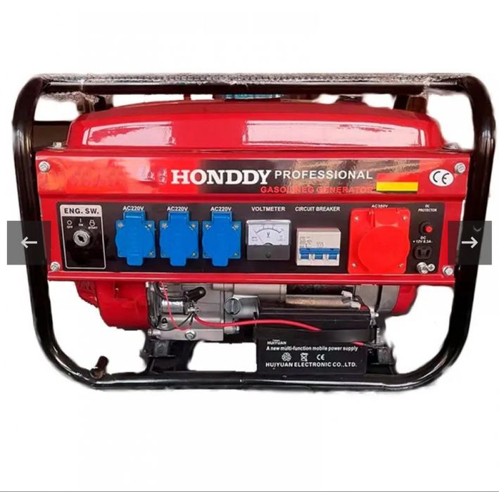 Роспродаж одаж Генератор Honddy Оригінал 3,5 кВт. бензиновий 3-фазний