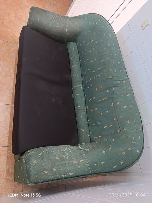 Sofá cama a funcionar