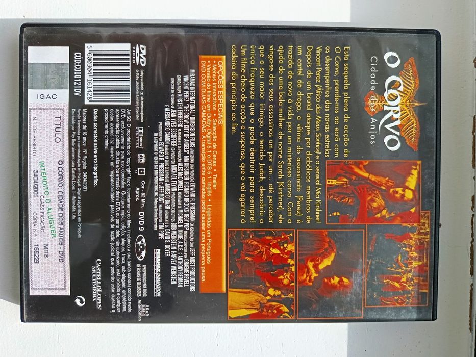DVD o corvo cidade dos anjos